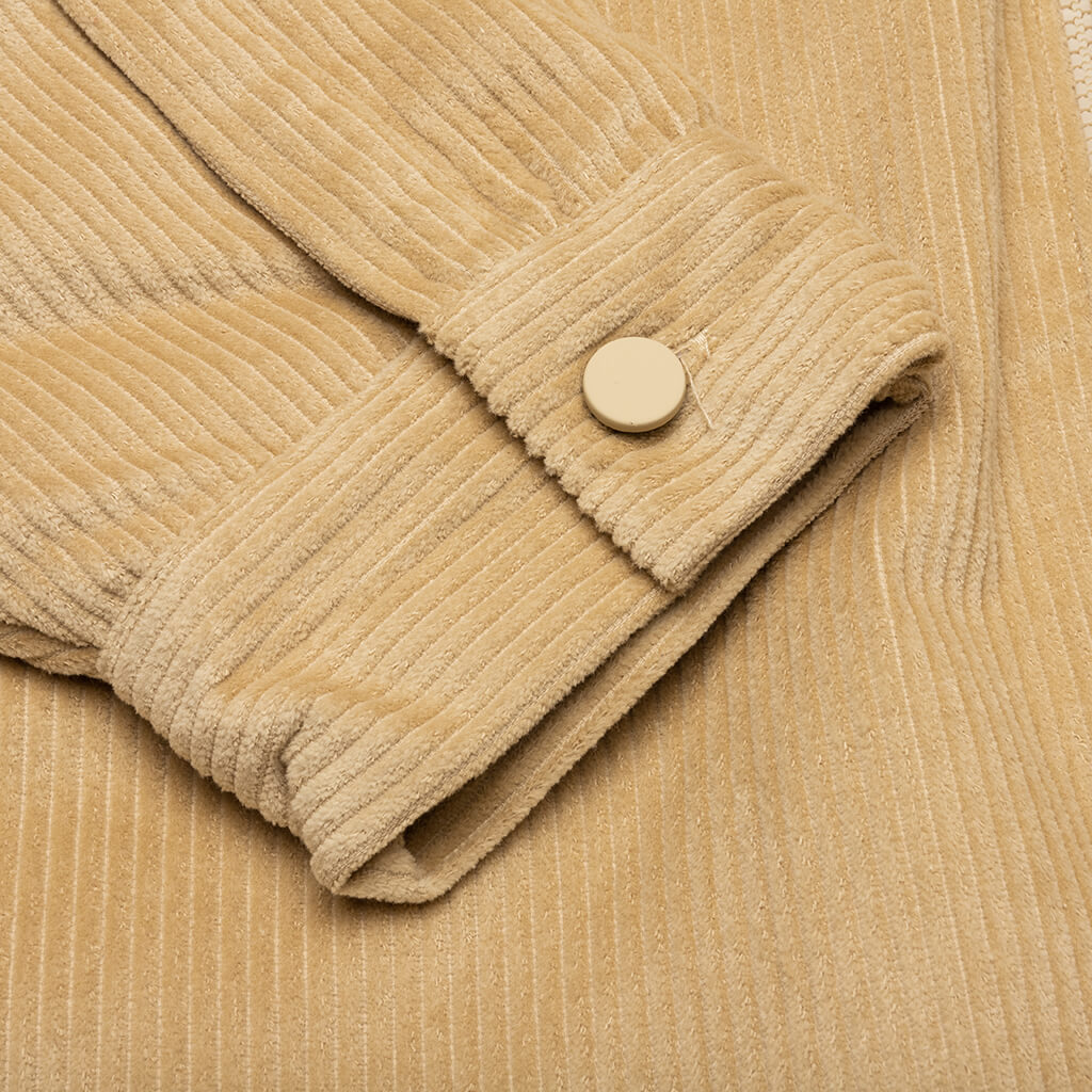 Corduroy Shirt Jacket - Sand – Feature