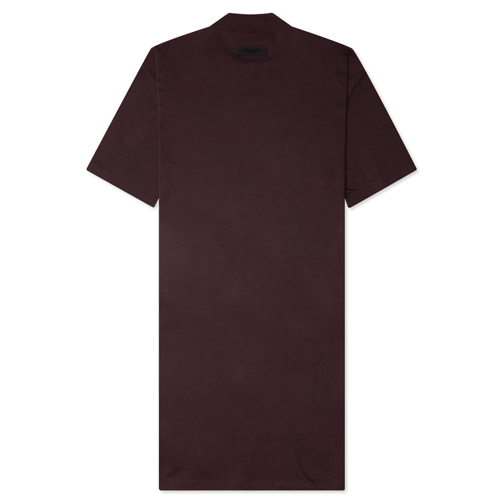 Women s 3 4 Tee Dress Plum Feature women-s-3-4-tee-dress-plum-feature