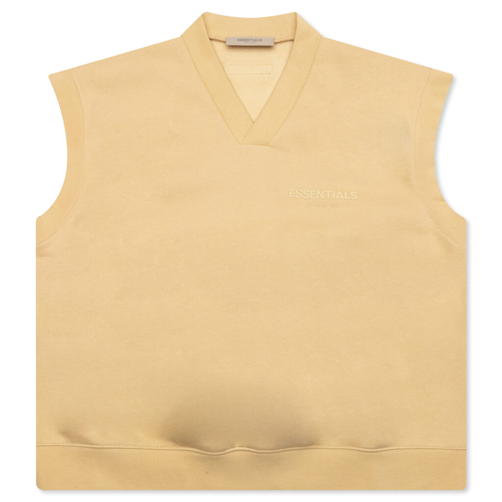 Fear of God Essentials Women#39;s Velour Sleeveless Polo Seafoam