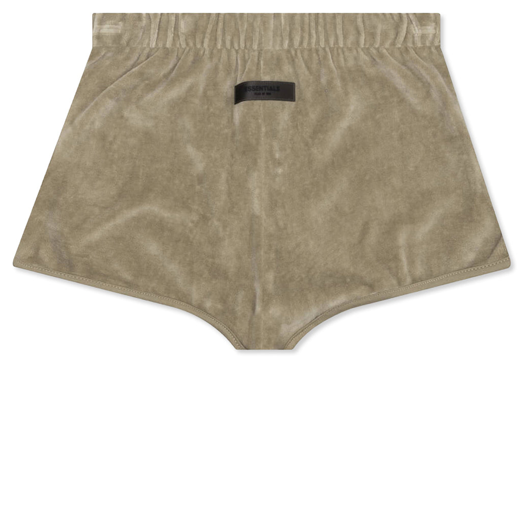 Essentials Women's Velour Beach Short - Oak – Feature