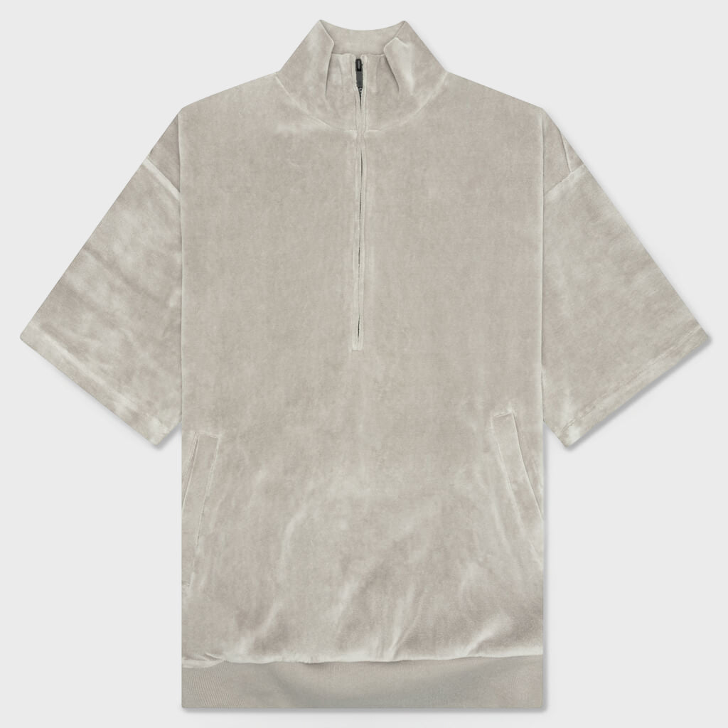 Essentials Women's Velour Mockneck - Desert Taupe