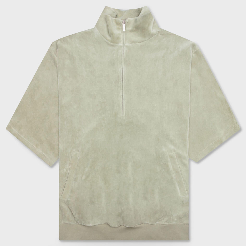 Essentials Women's Velour Mockneck - Seafoam