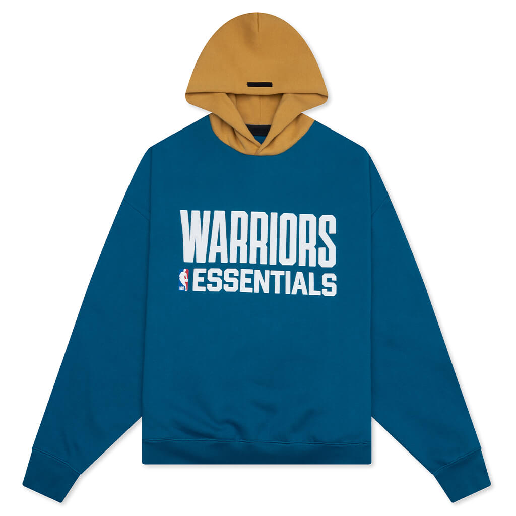 Fear of God Essentials x NBA Warriors Sport Hoodie - Blue Sapphire