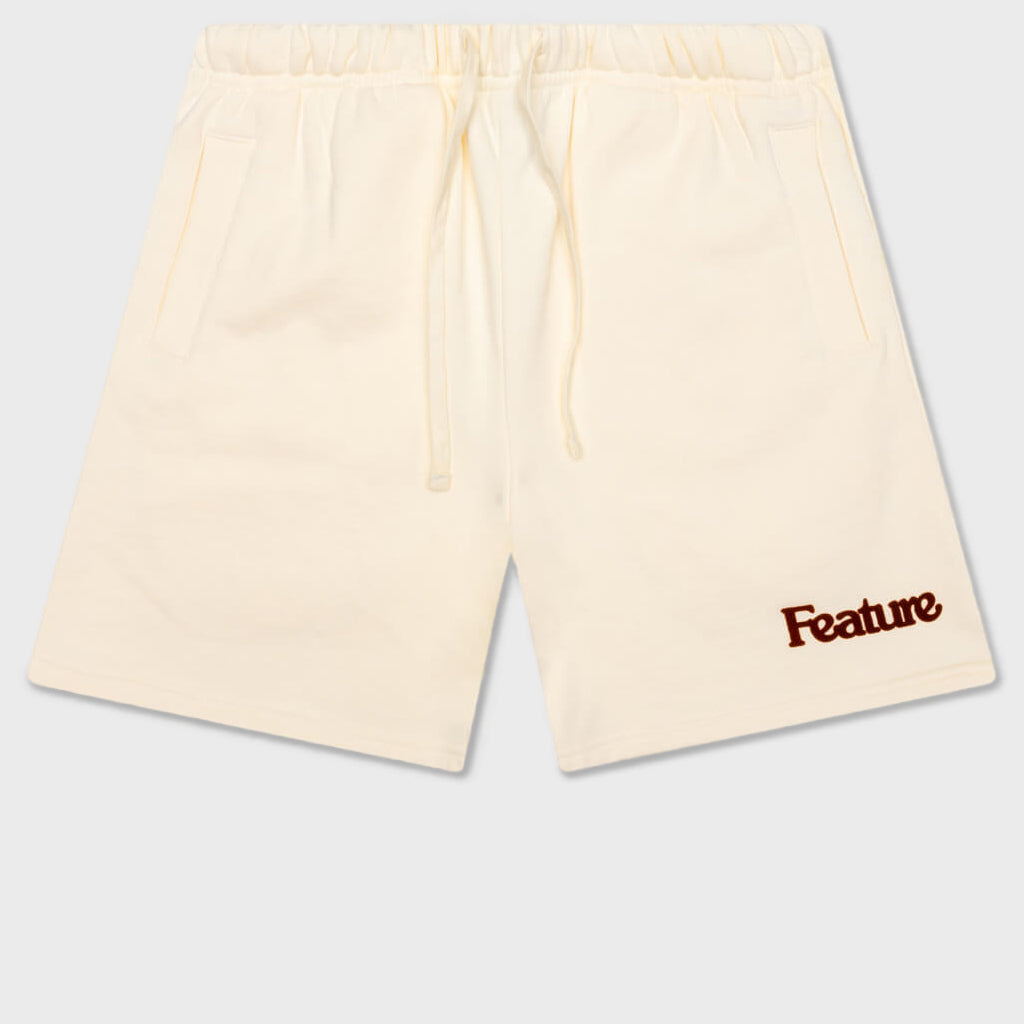 Academy Short - Cannoli Cream/Gold Flame