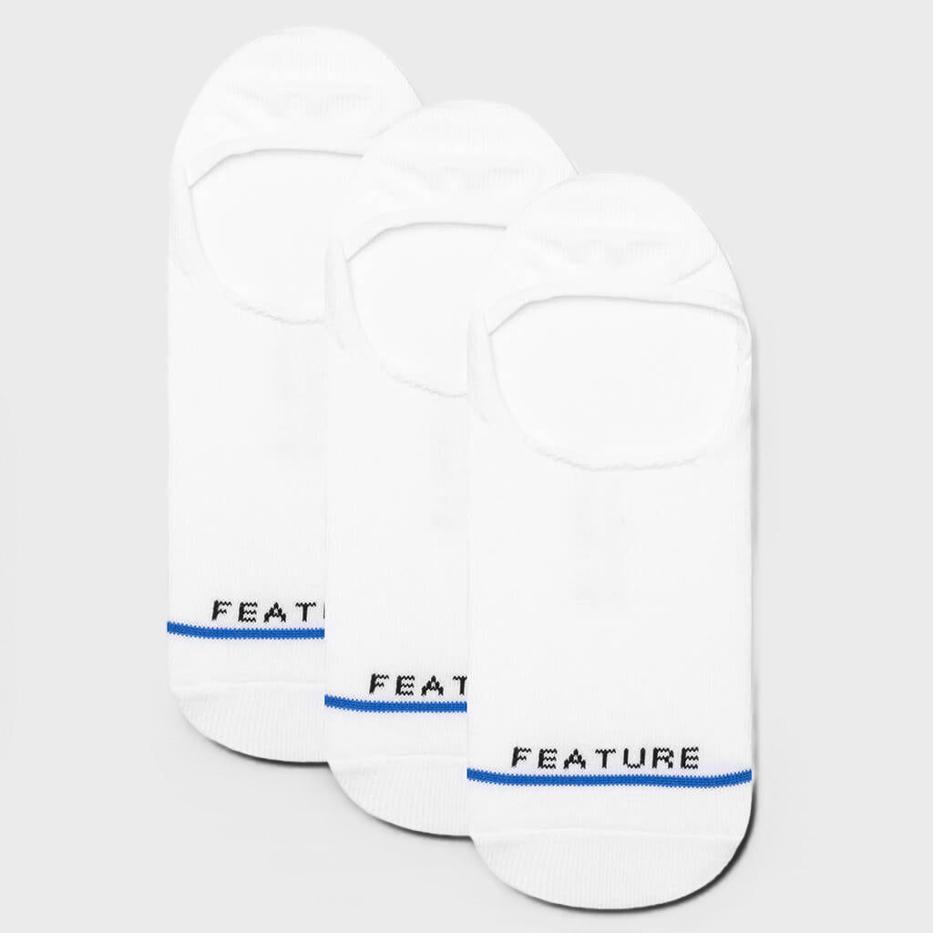 Classic No Show Sock - White (3-Pack)