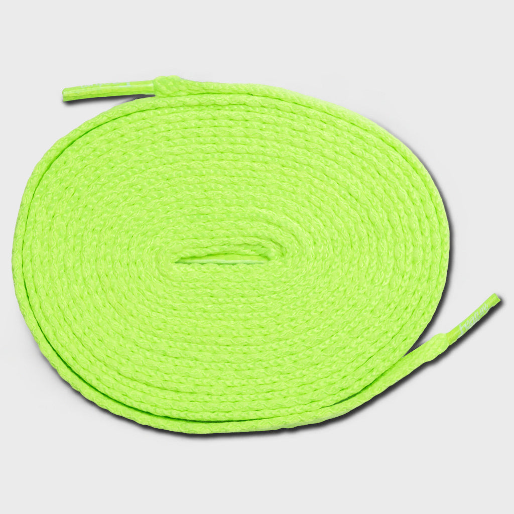 Flat Shoe Laces - Neon Green