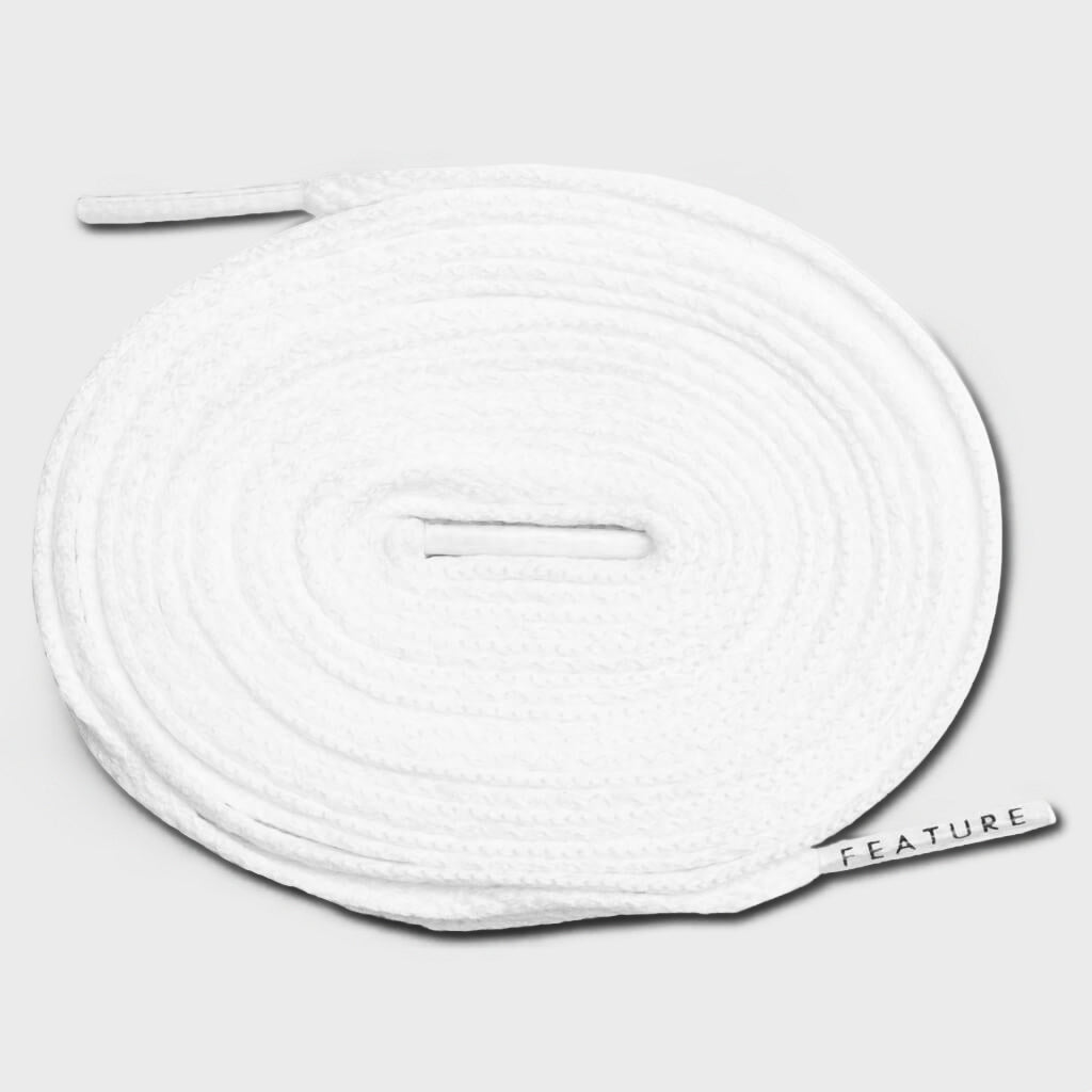 Flat Shoe Laces - White