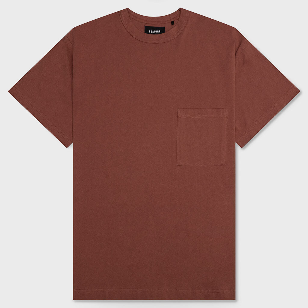 Jersey Braque Pocket Tee - Clay
