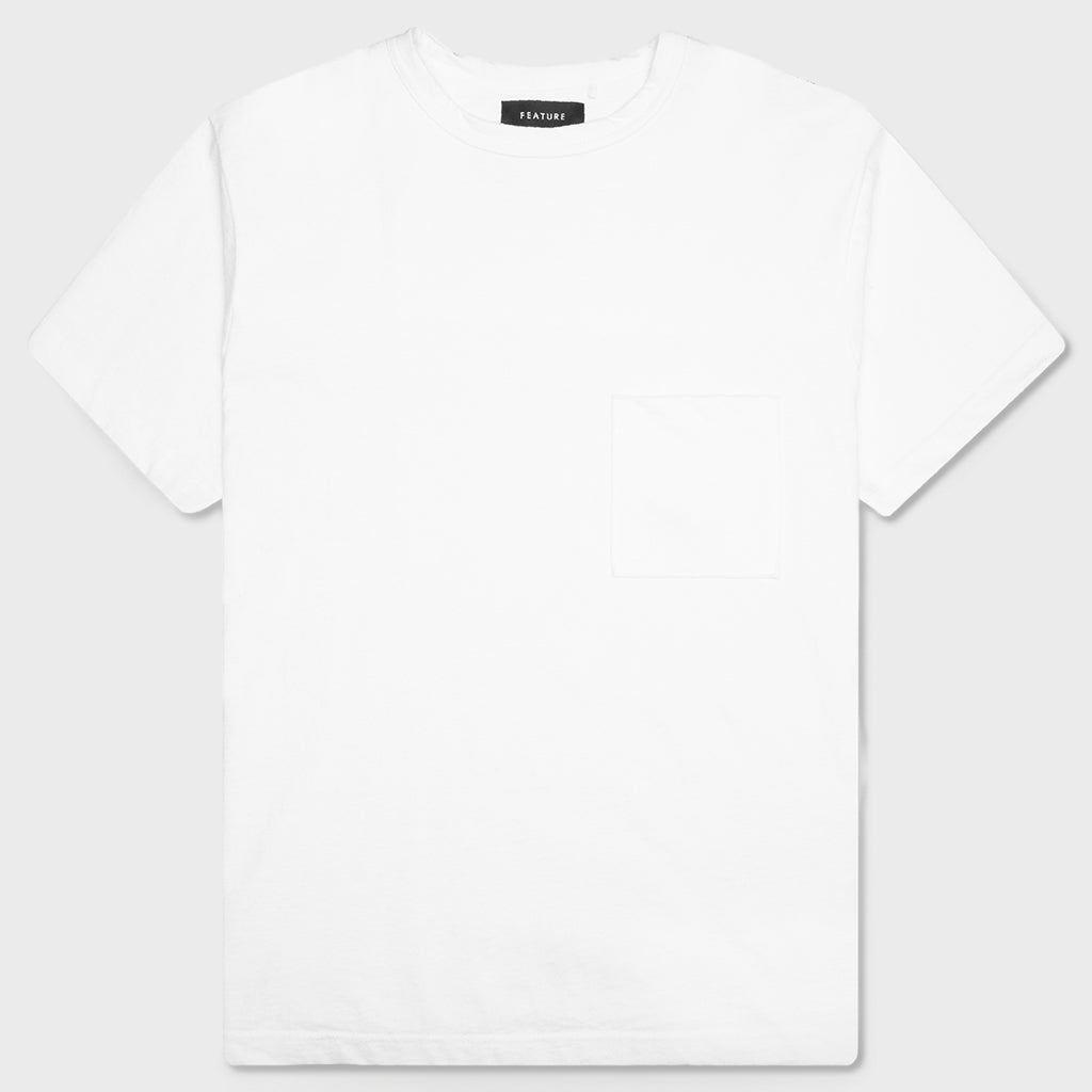 Jersey Braque Pocket Tee - White