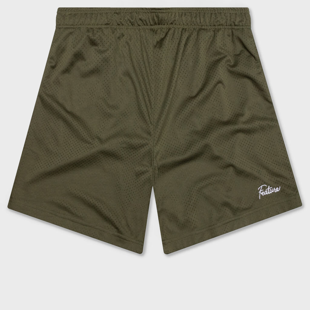 West Mesh Shorts - Olive