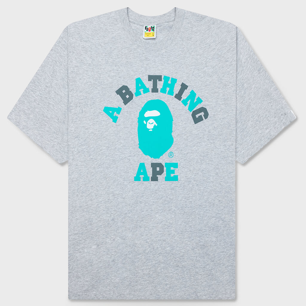 Feature x Bape College Relaxed Fit Tee - Gray