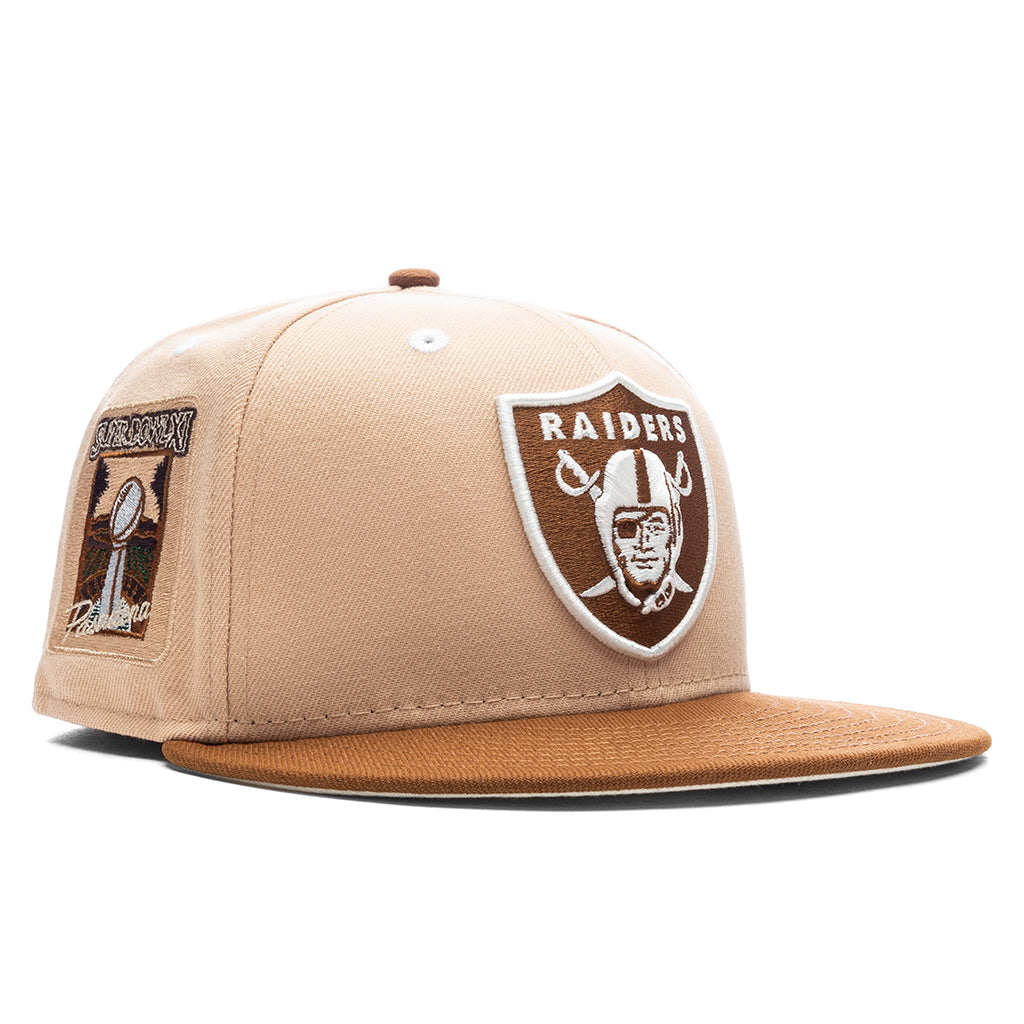 RAIDERS 59FIFTY キャップ 7 1/4 Feature x New Era 59FIFTY Fitted Las Vegas Raiders - Candied Pecan/Toa