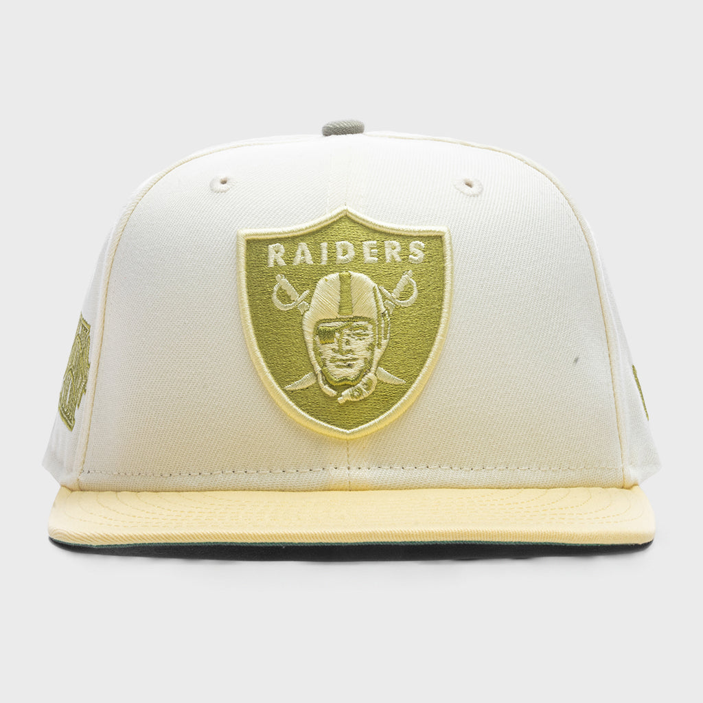 59FIFTY Fitted Las Vegas Raiders - Chrome White/Soft Yellow