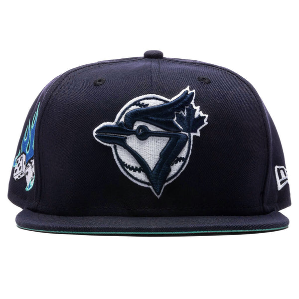 Men's New Era Navy Toronto Blue Jays Feature x MLB 59FIFTY Fitted Hat