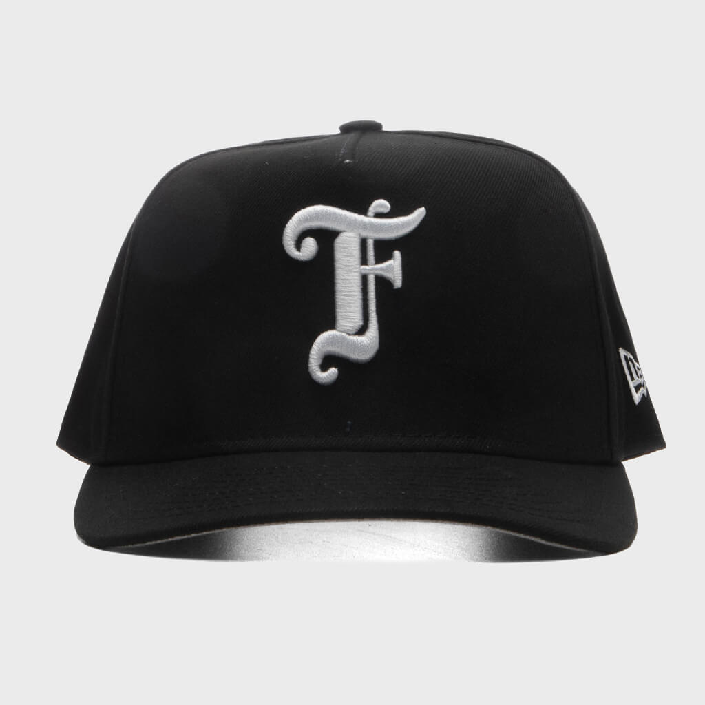 9FIFTY Curved A-Frame Old English F Snapback - Black