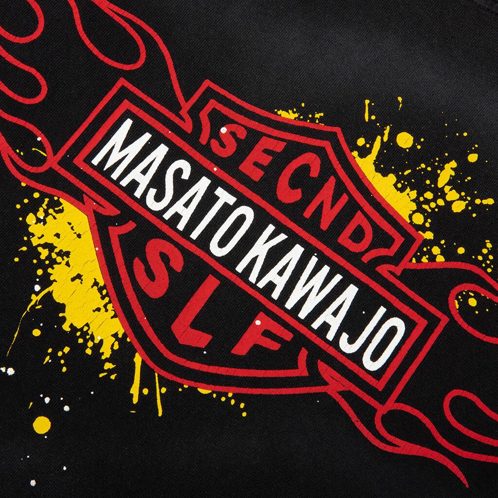 SeCND SLF x Masato Kawajo Firestorm Vintage L/S - Black/Red/Teal – Feature
