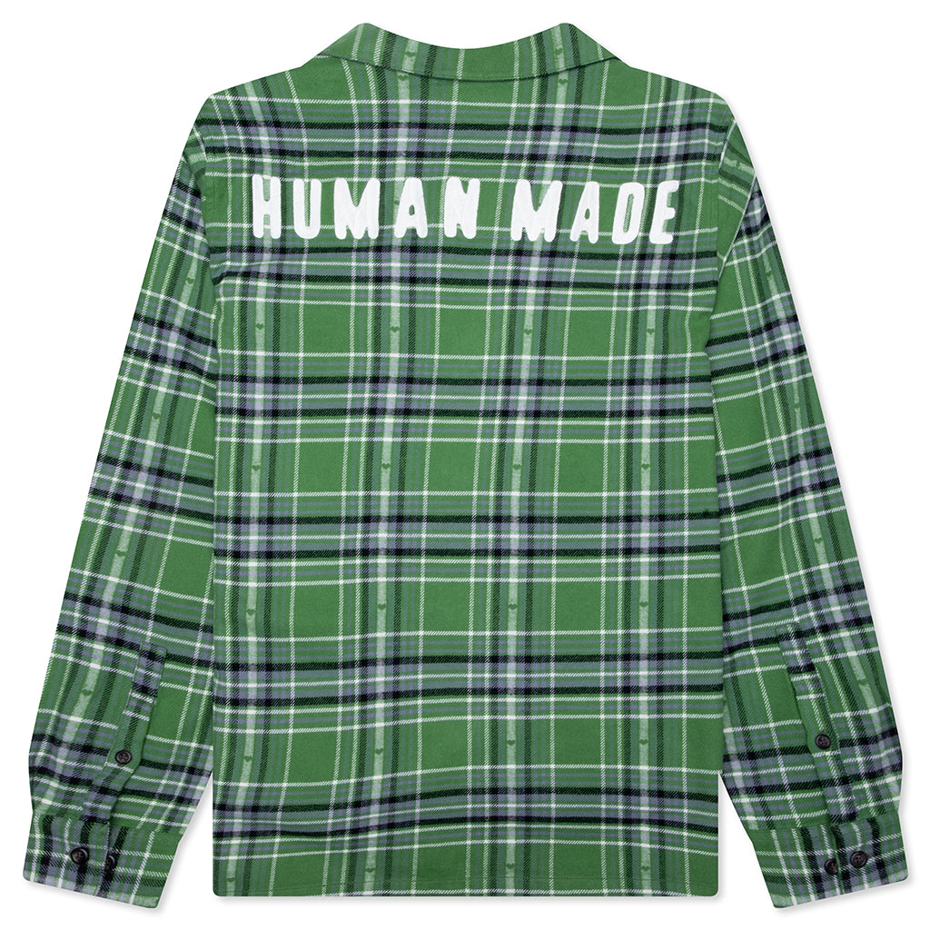 HUMAN MADE グリーン チェック柄 長袖シャツL新品 フランネルチェックシャツ - 緑 – Feature
