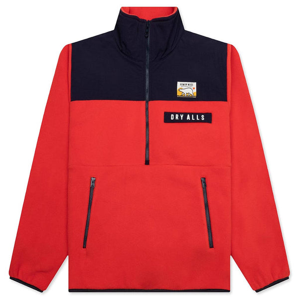 Fleece Half Zip Jacket - Red – Feature