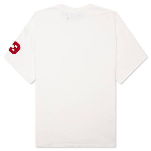 FLOCKED HOCKEY SKATER TEE - VANILLA ICE