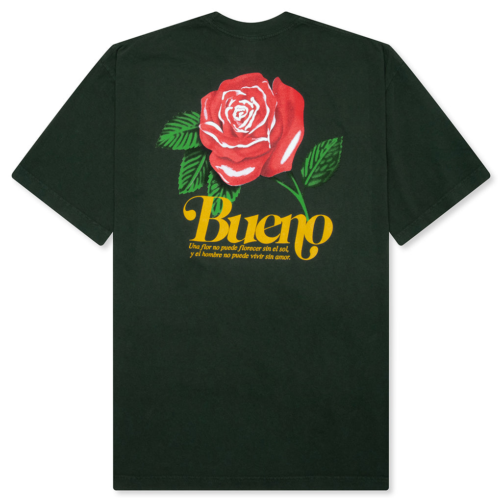 Flower Love S/S Tee - Forest Green – Feature
