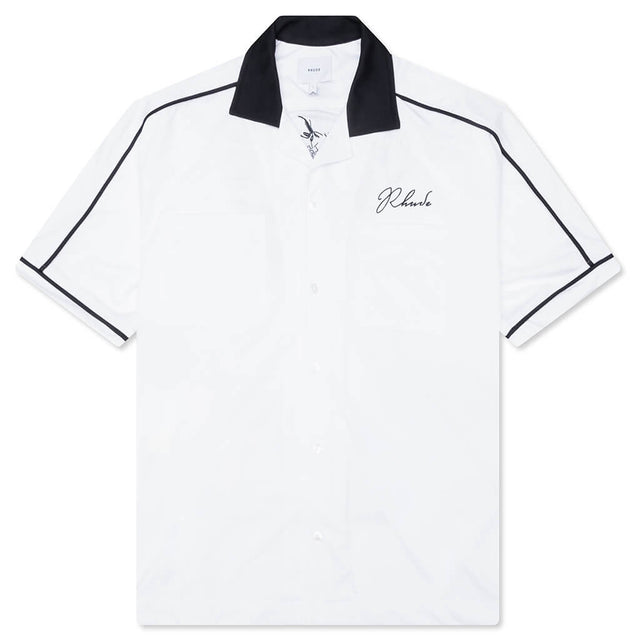 Fonda Del Sol Bowling Shirt - White/Black/Yellow – Feature