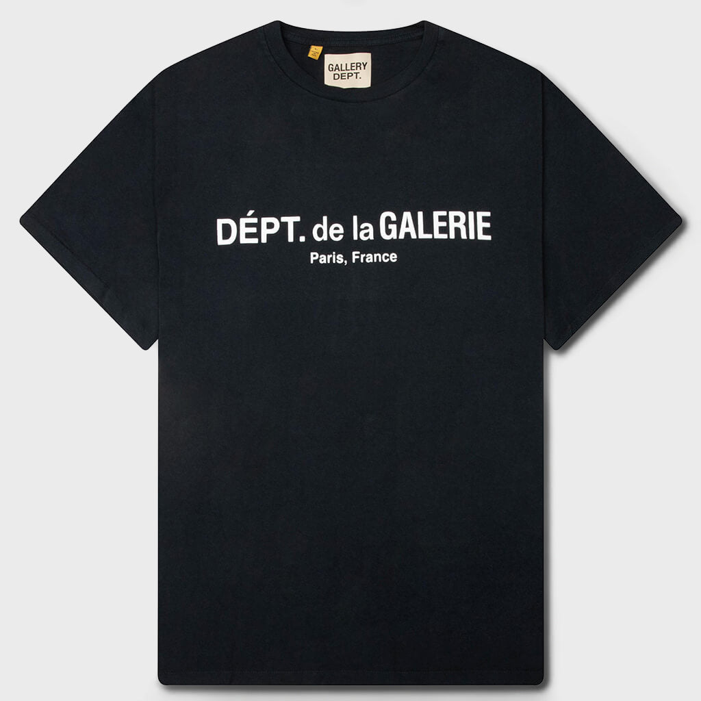 French Logo Lux Tee - Washed Black – Feature