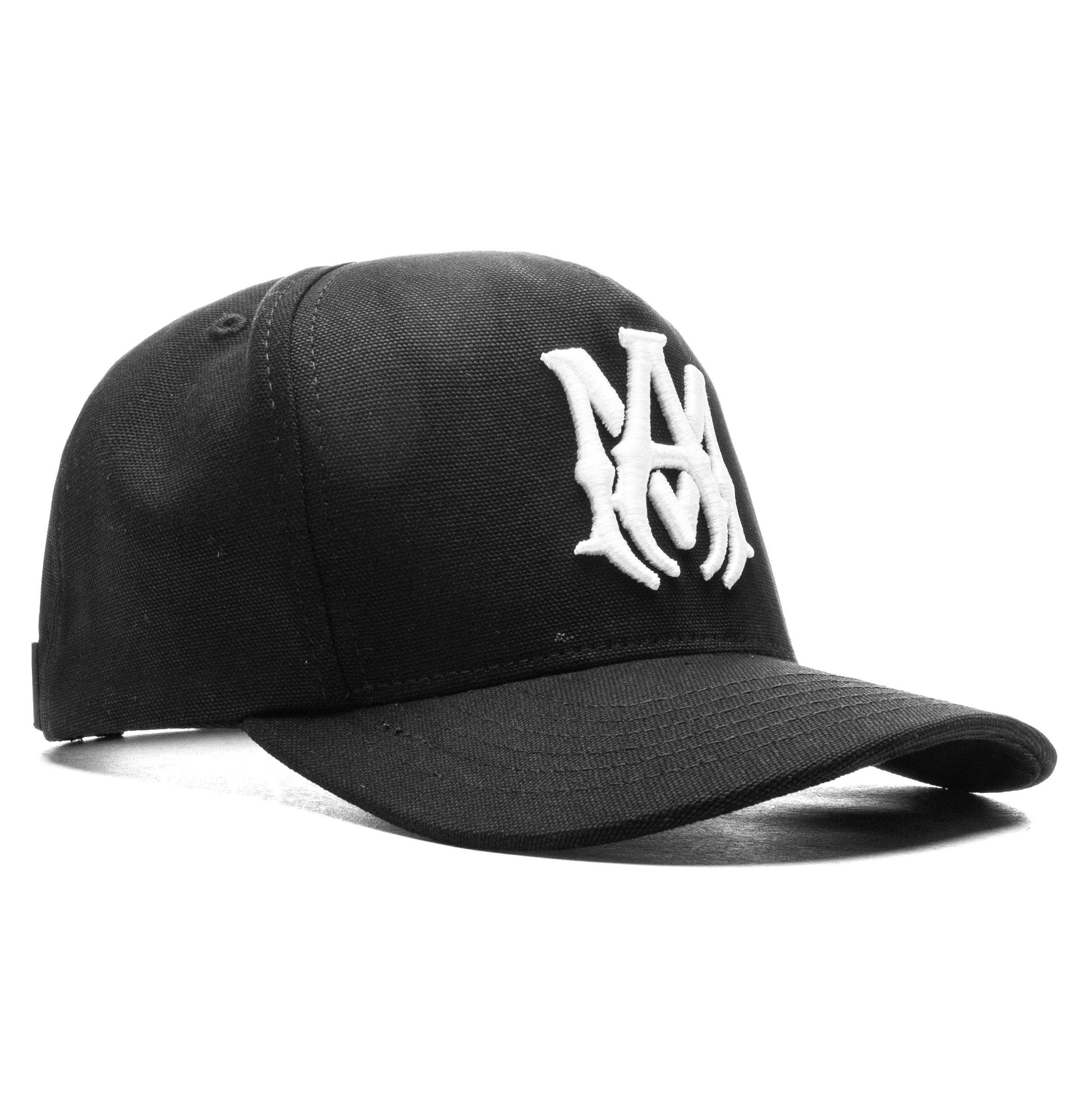 【AMIRI】 MA FULL CANVAS HAT CAP AMIRI Black Full Canvas 'MA' Cap Amiri