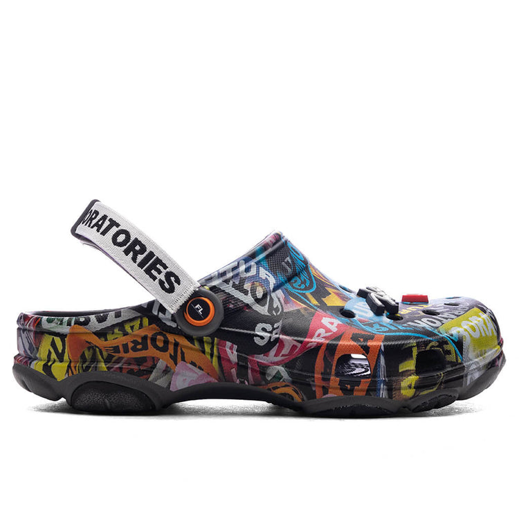 Futura Laboratories x Crocs All Terrain Clog - Slate Grey – Feature 