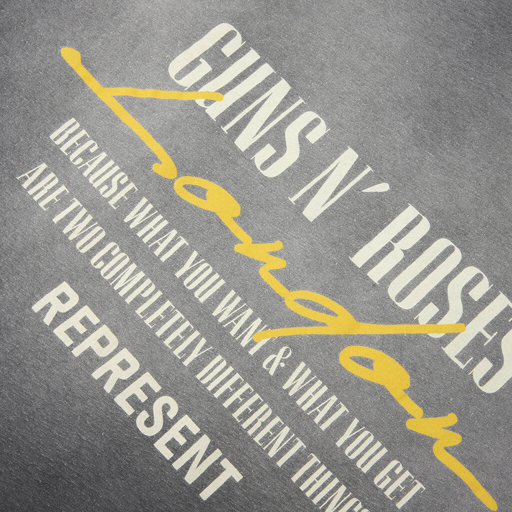 Represent x Guns N' Roses Cross T-Shirt - Stained Black – Feature