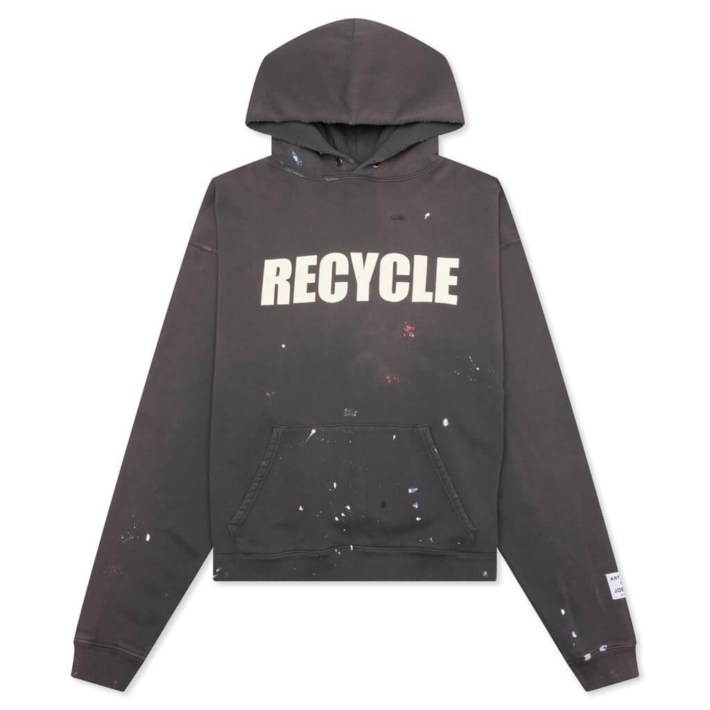 90s Recycle Hoodie - Washed Black – Feature