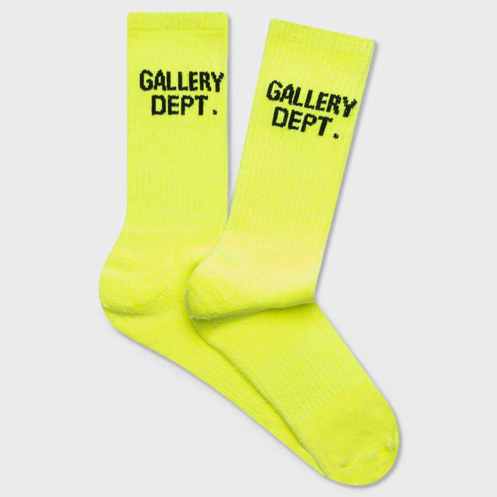 Clean Socks - Fluorescent Yellow