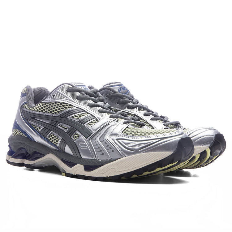 Asics Gel Kayano 14 Soft Yellow Silver Blue 1203A740 750 Size 5 Men Size 6.5 WMN ASICS Gel-Kayano 14 Soft Yellow Asics Blue Men main image 4