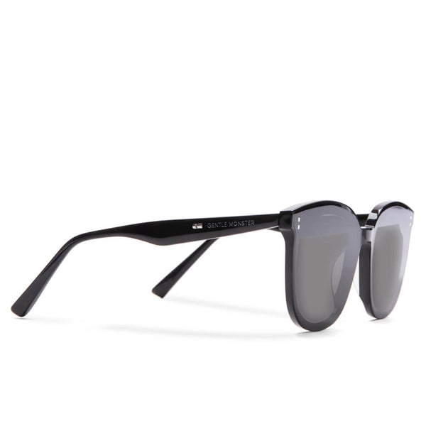 Gentle Monster Rosy 01 Round Frame Sunglasses - Black for Men