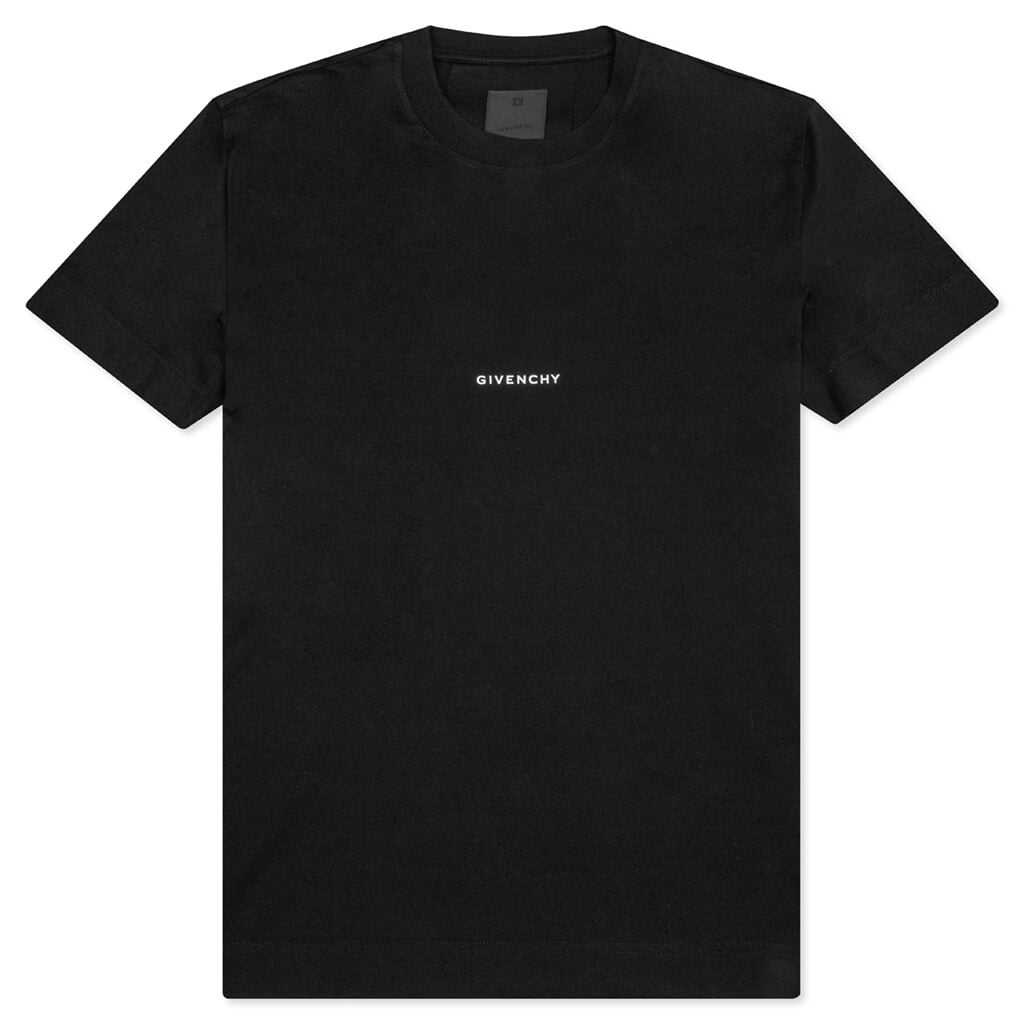 Slim Fit Print T-Shirt - Black – Feature