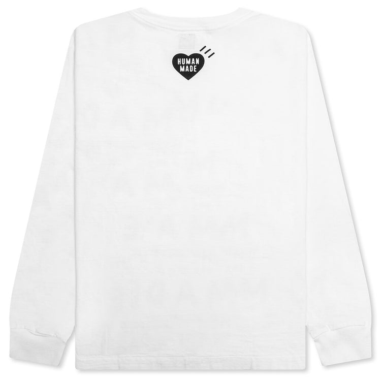 Graphic L/S T-Shirt - White – Feature