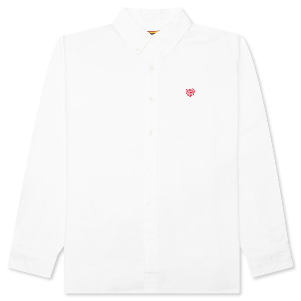 Oxford B.D L/S Shirt - White – Feature