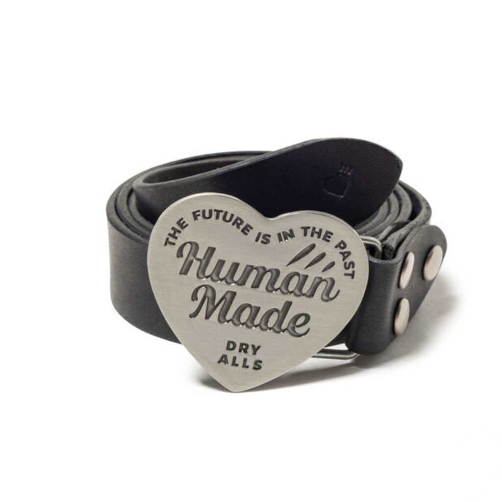 ベルト HUMAN MADE leather buckle belt silver M Leather Buckle Belt - Silver – Feature