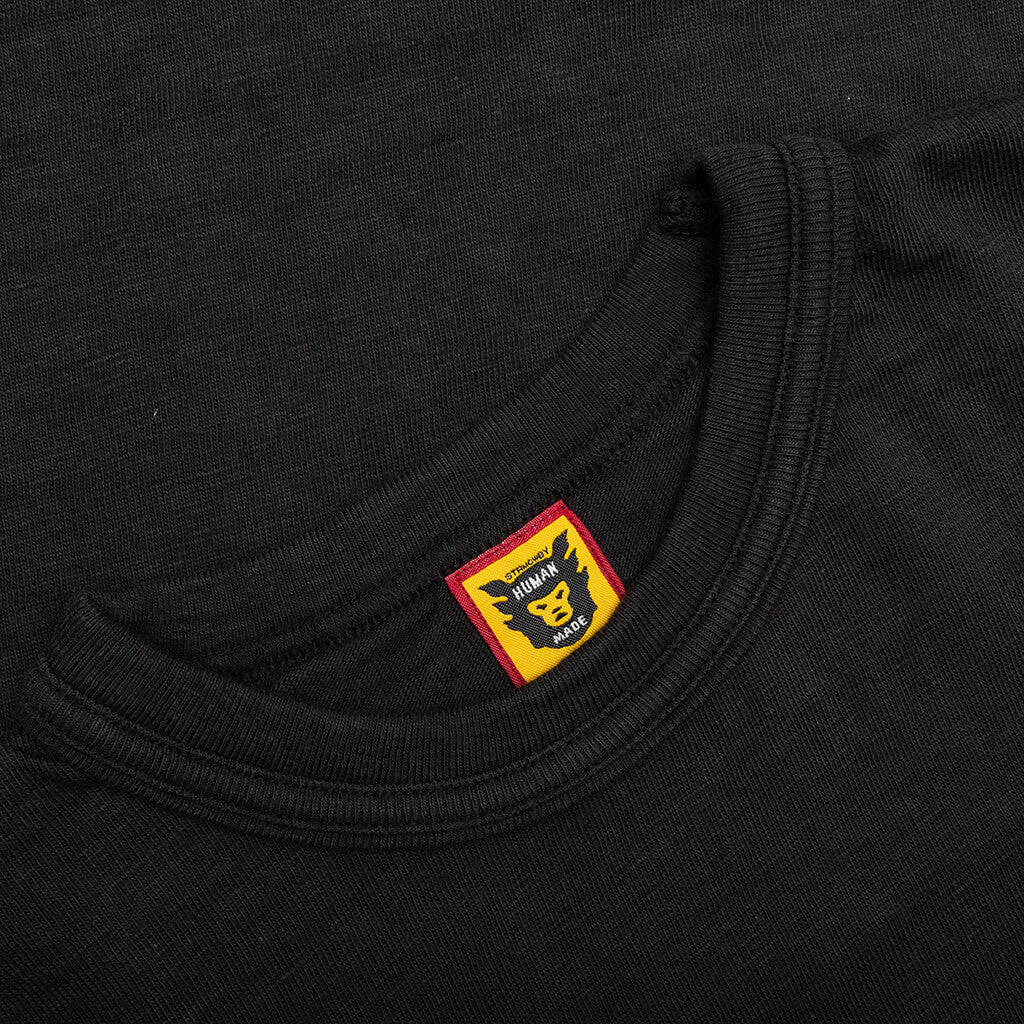 Heart Badge T-Shirt - Black – Feature