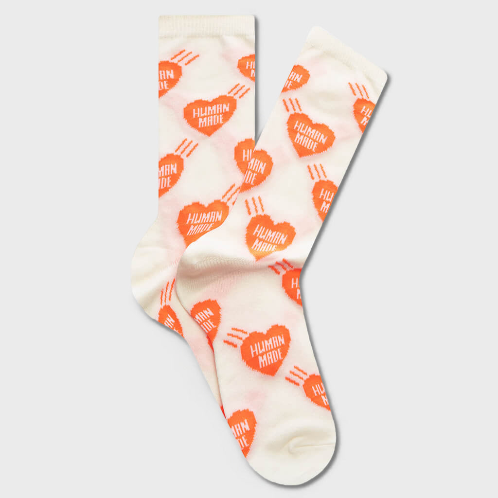 Heart Socks - Orange