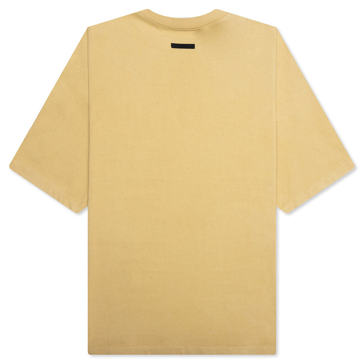Heavy Crewneck Tee - Amber – Feature 