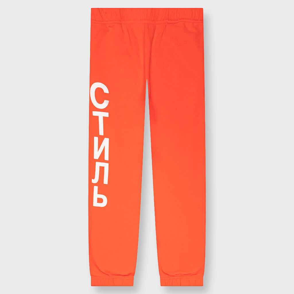 CTNMB Sweatpants - Orange/White