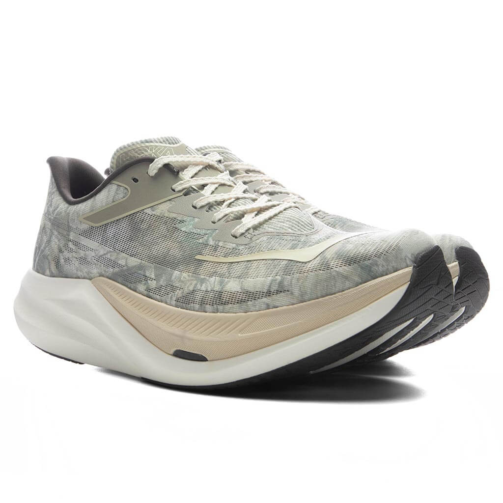 Hoka x John Elliott Rocket X 3 - Spray Green/Antique White – Feature