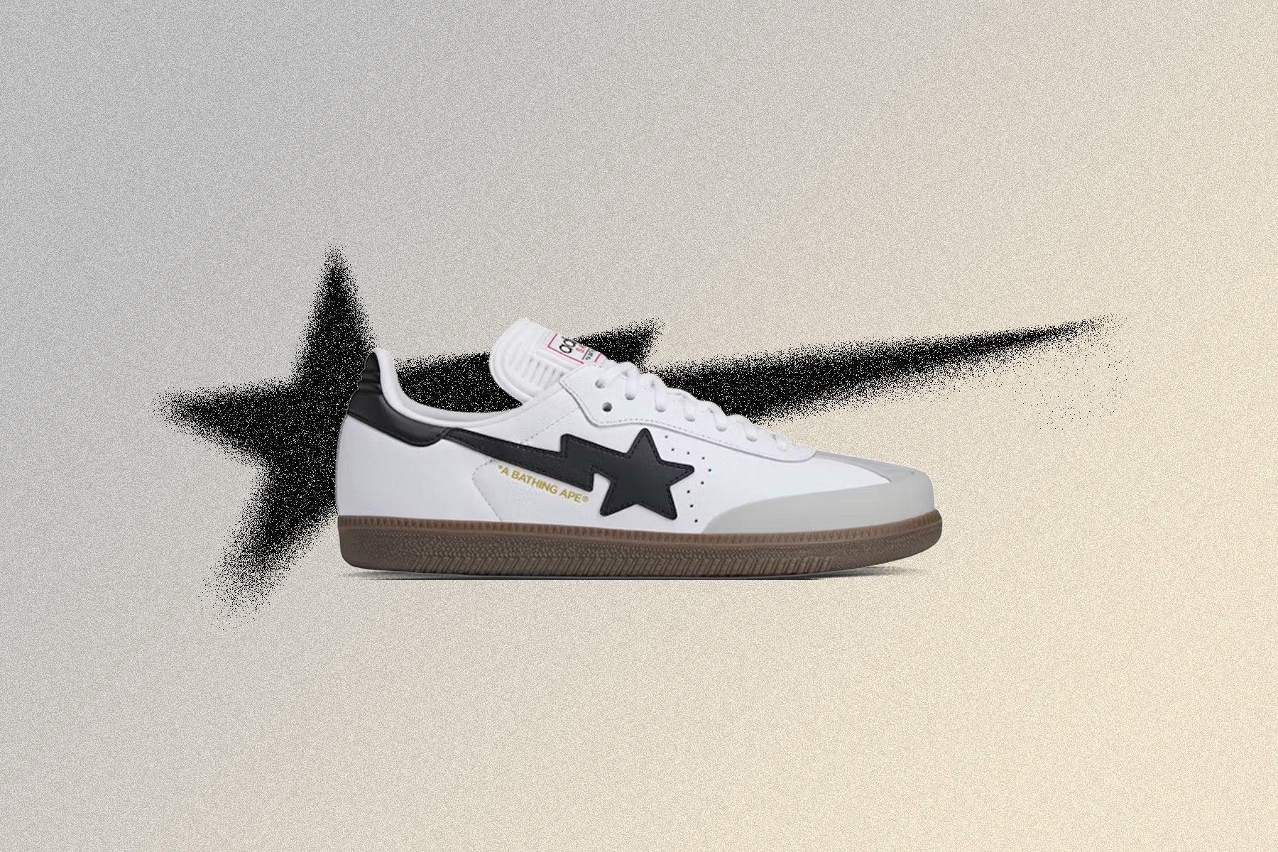 Adidas x BAPE Samba - Cloud White/Core Black/Gum – Feature