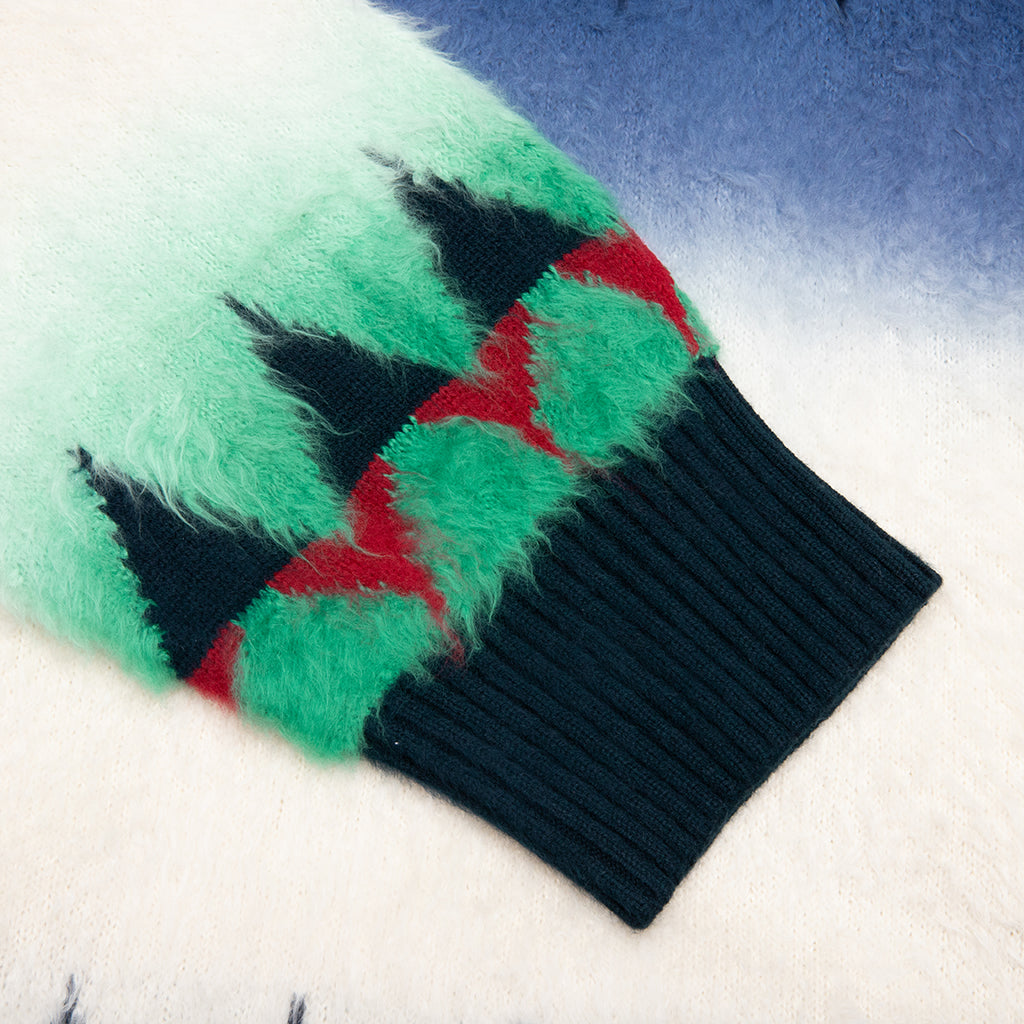 Jacquard Knit Pullover - Navy – Feature