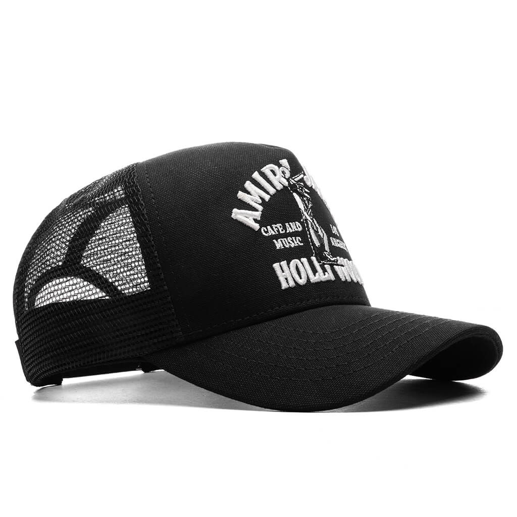 Jazz Rapper Hat Jazz Wolf Trucker Hat - Black – Feature