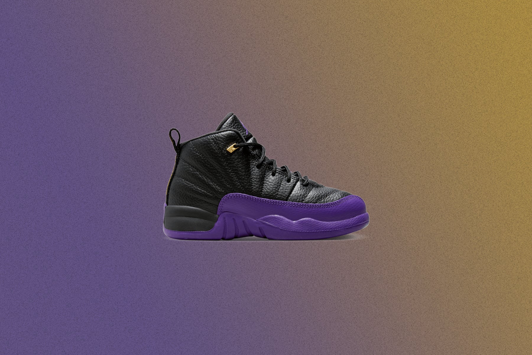 jordan 12 purple and gold