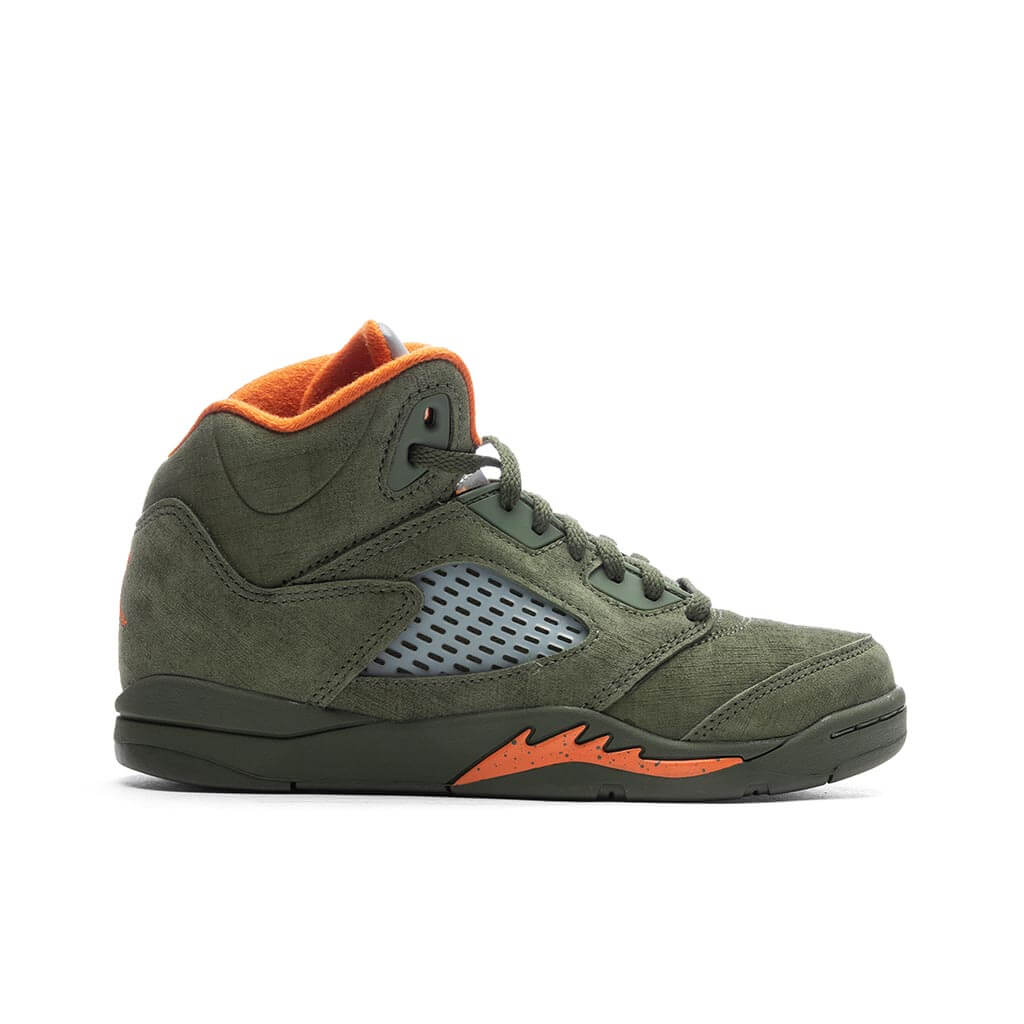 Air Jordan 5 Retro 'Olive' (PS) - Army Olive/Solar Orange – Feature