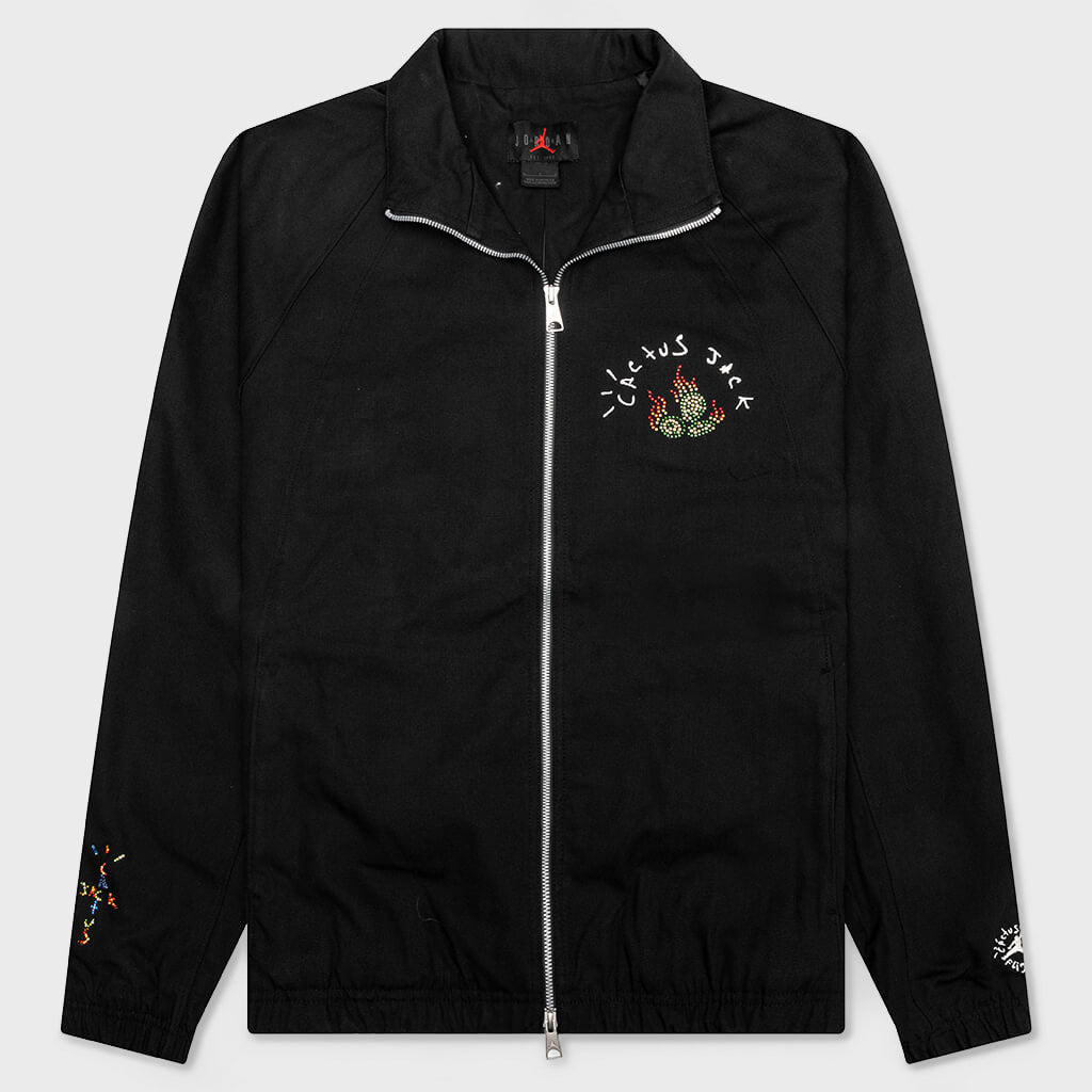 ジョーダン × トトラヴィス・スコット ワックスド ジャケット Jordan x Travis Scott Woven Jacket - Black – Feature