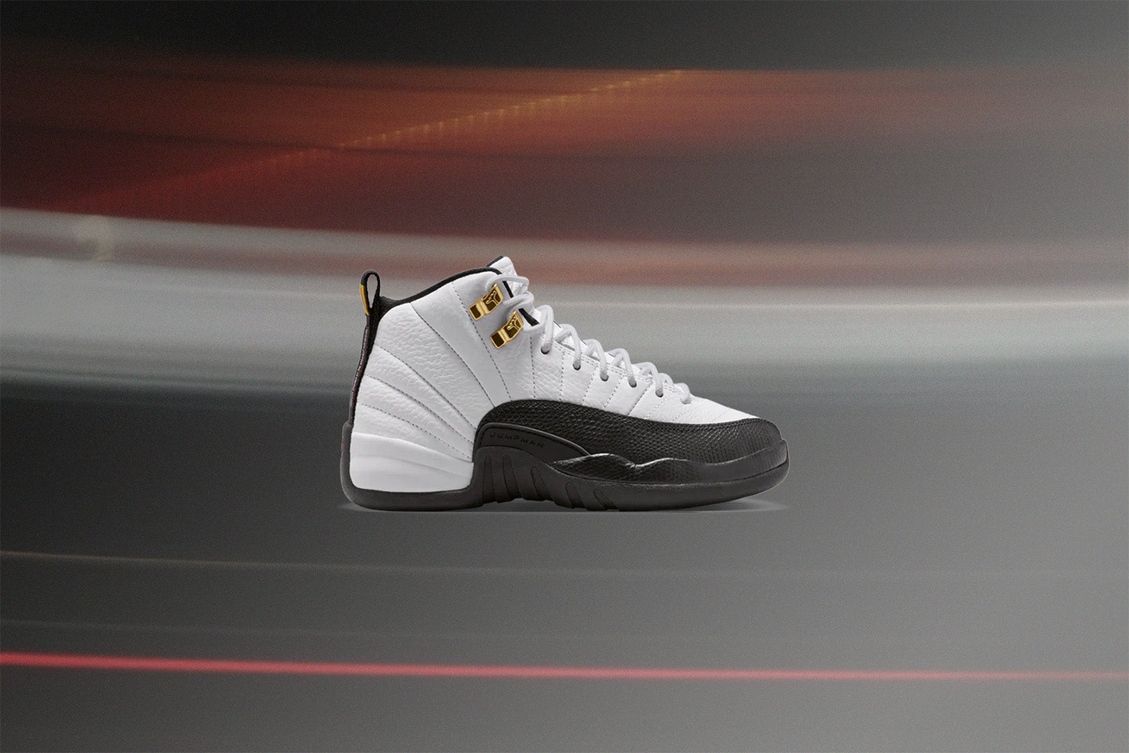 Air Jordan XII ホワイト/ブラック-タクシー 8.5 ジョーダン12レトロ（PS） - ホワイト/ブラック/タクシー – Feature