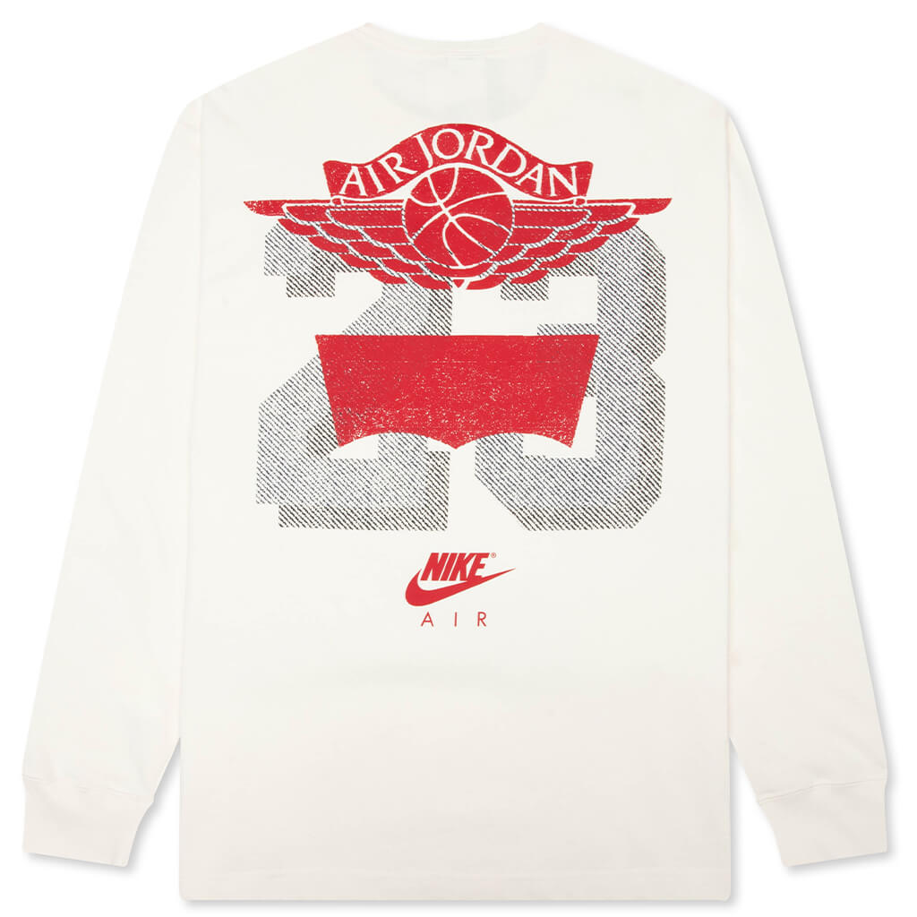 Jordan x Levi's L/S Tee - Pale Ivory/Black/University Red – Feature